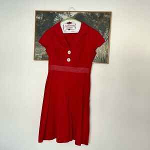 Red sailor/pinup dress